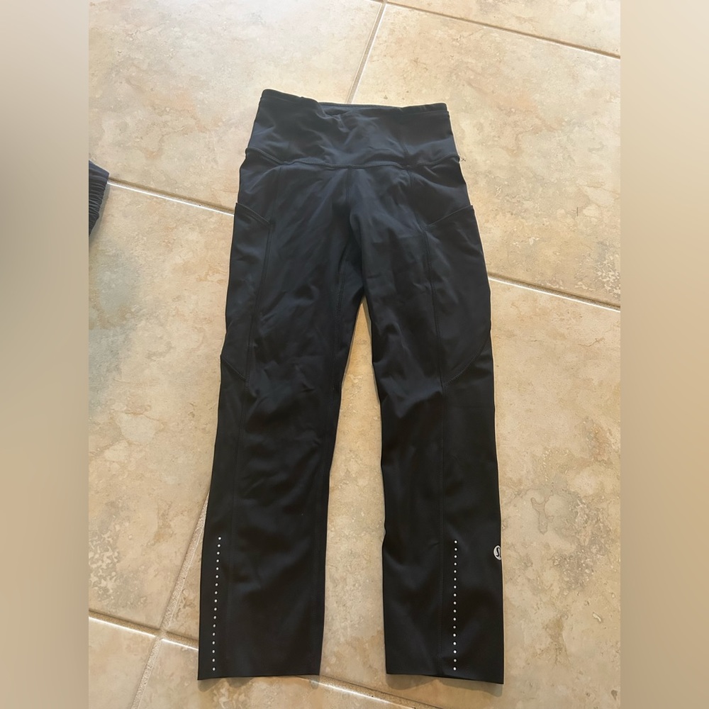 Size 2 Black Lululemon Capris